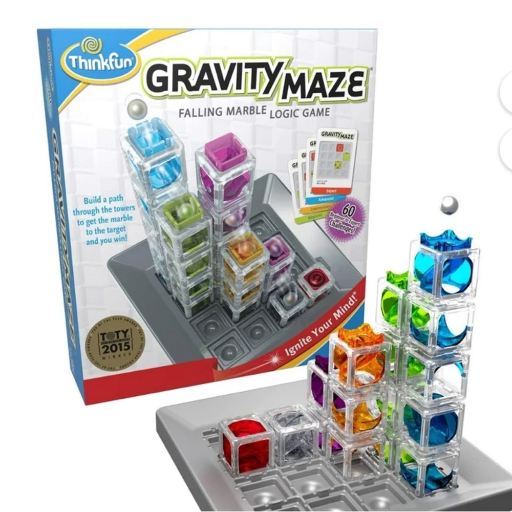 Think Fun Gravity Maze Falling Marble Logic Game NEW & Sealed Ages 8+